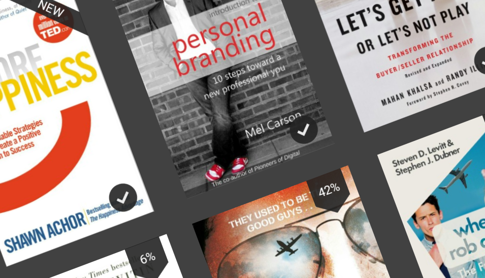 Collage of business book covers recommended for agency leaders